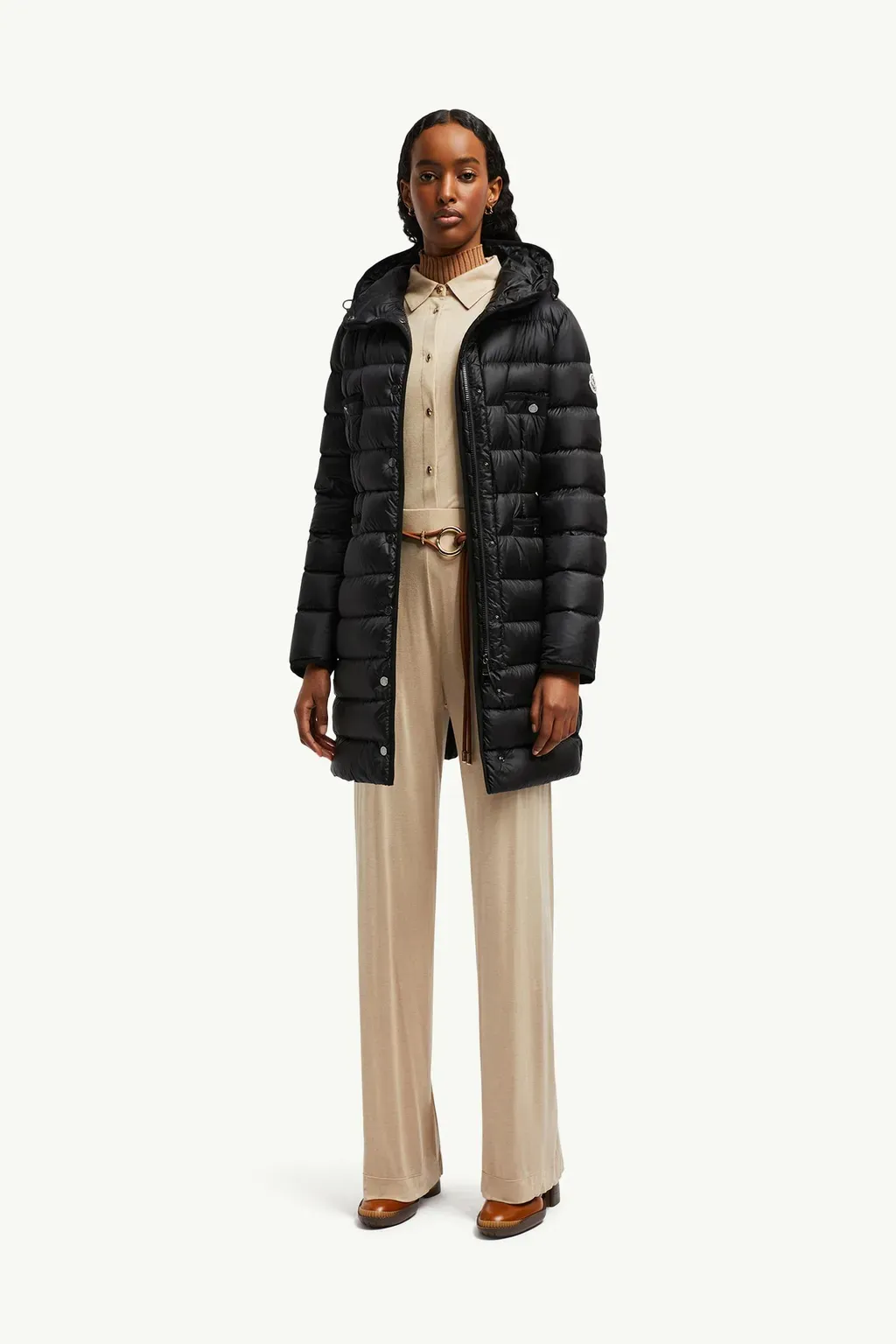 Hirma Hooded Long Down Jacket