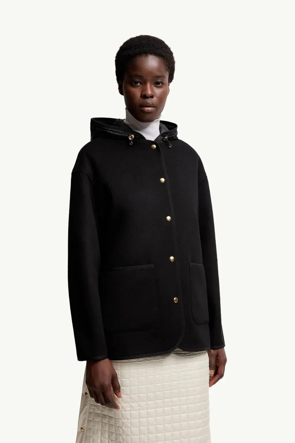 Reposse 3-In-1 Wool & Cashmere Short Down Jacket