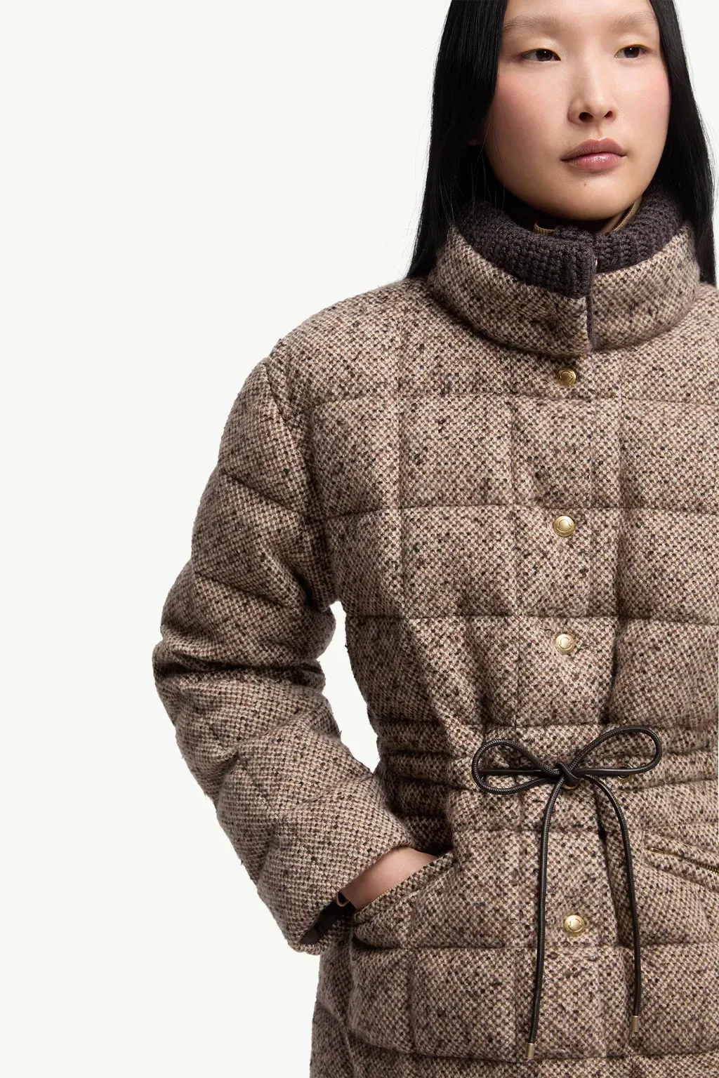 Antigony Wool Blend Short Down Jacket