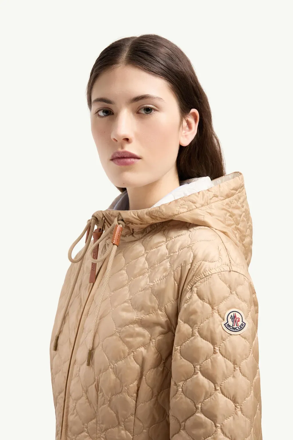 Arum Hooded Mid-Length Down Jacket