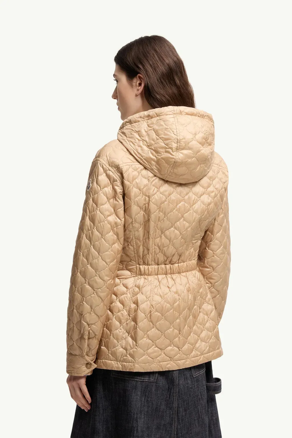 Arum Hooded Mid-Length Down Jacket