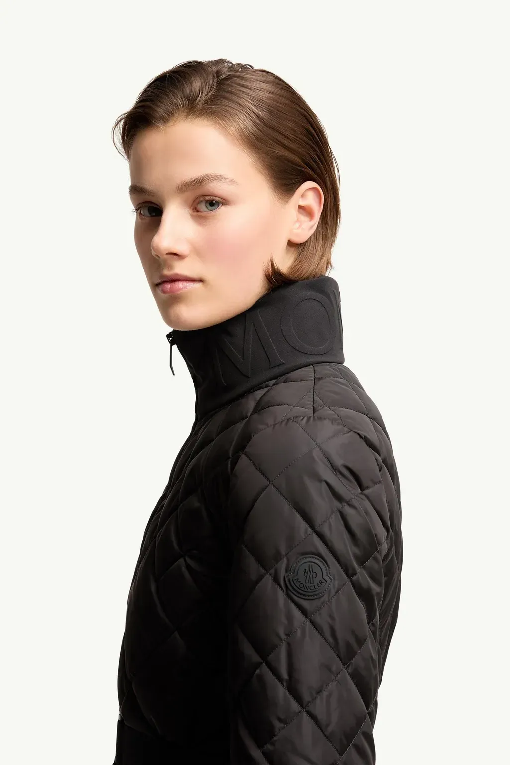 Balsamine Geometric-Quilted Short Down Jacket