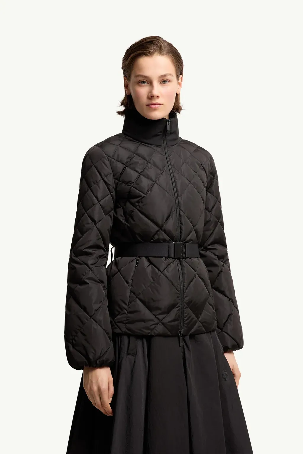 Balsamine Geometric-Quilted Short Down Jacket
