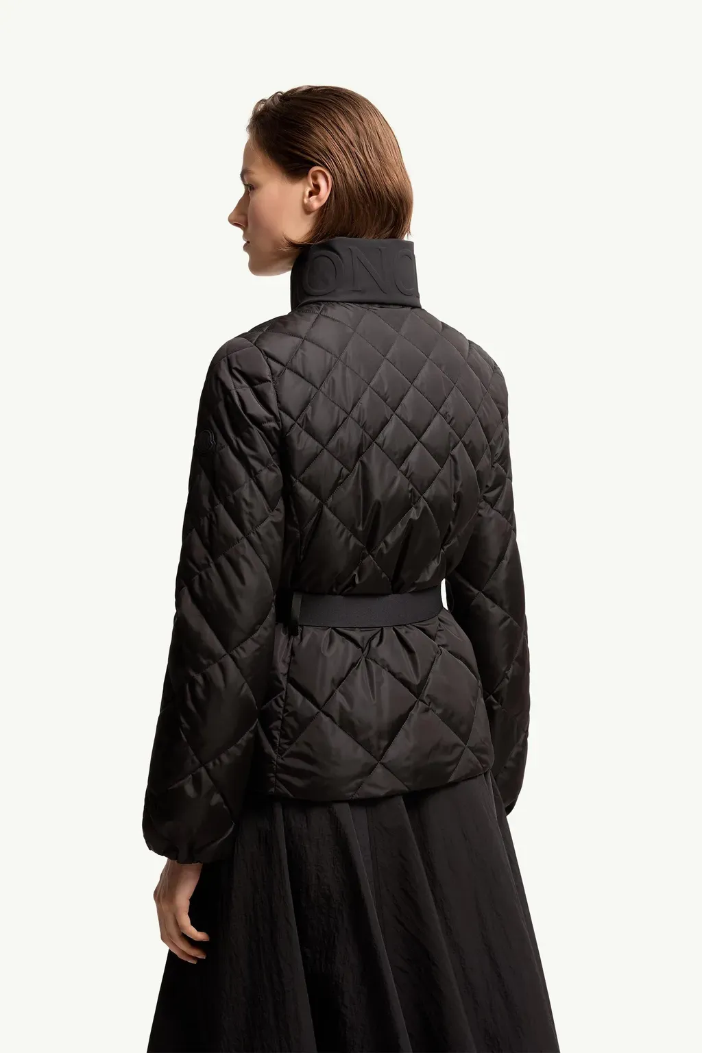Balsamine Geometric-Quilted Short Down Jacket
