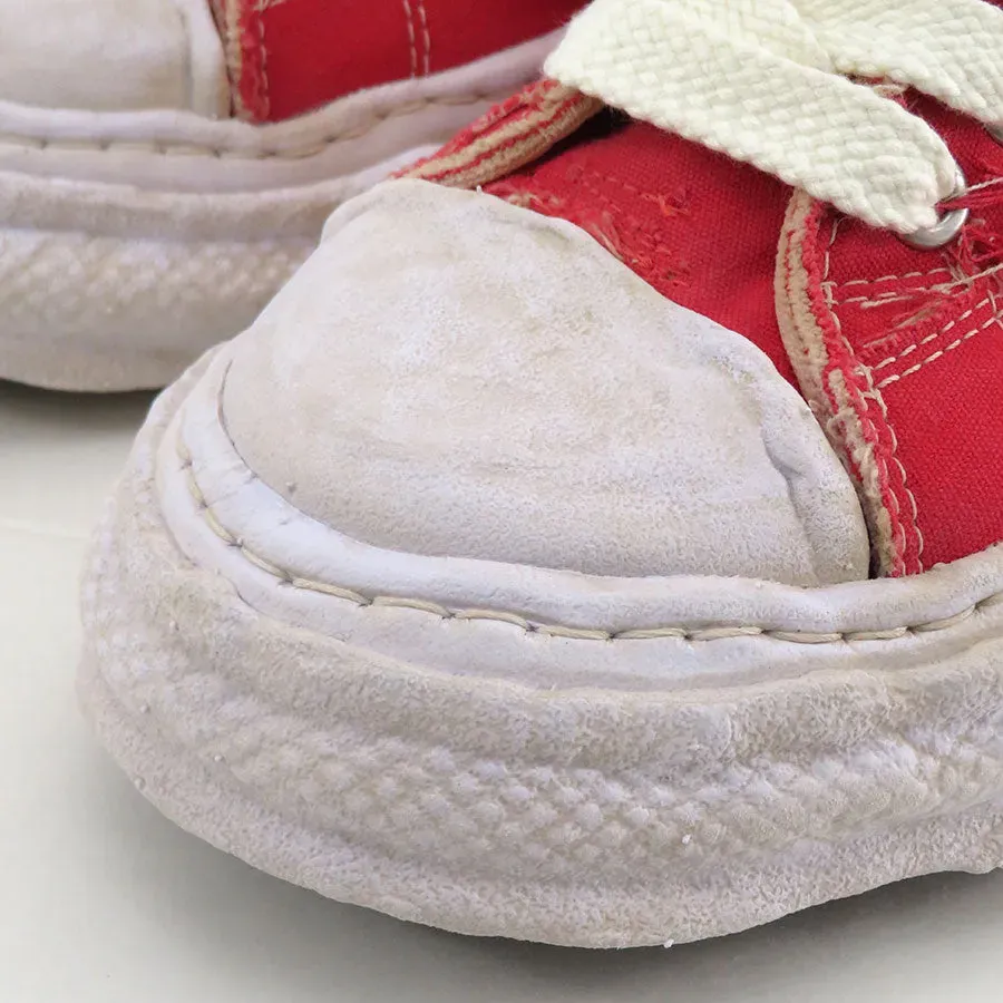 -Peterson 23- Og Sole Ripping And Overdyeing Canvas Low-Top Sneaker