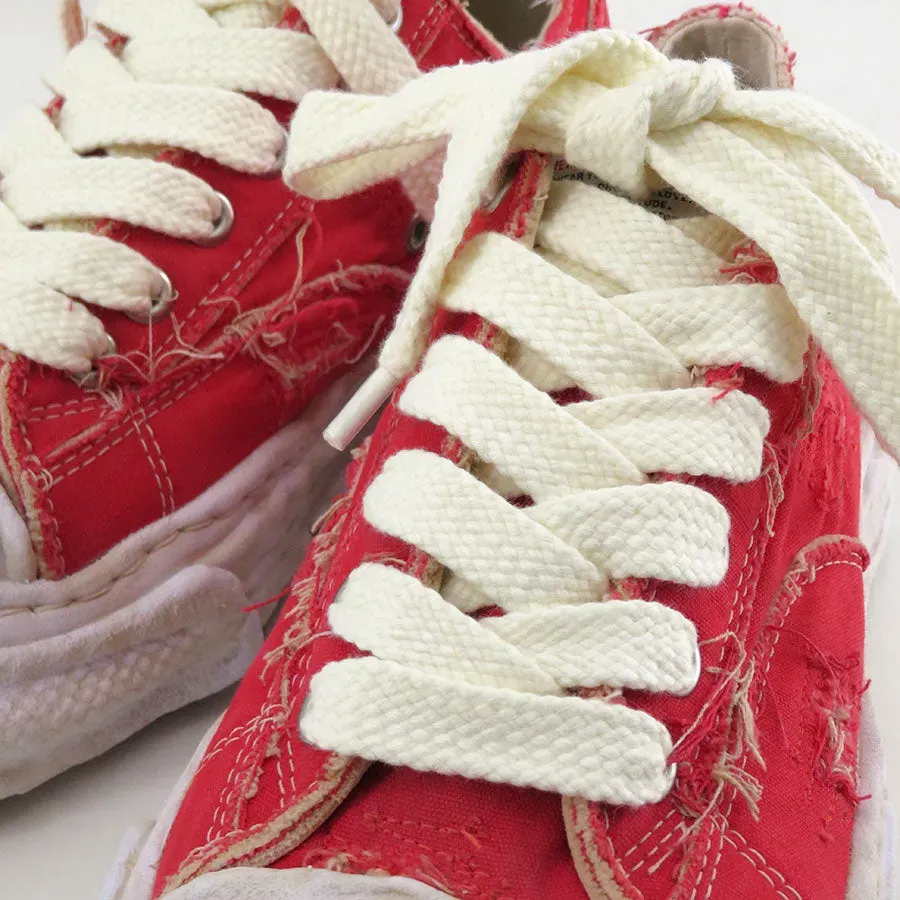 -Peterson 23- Og Sole Ripping And Overdyeing Canvas Low-Top Sneaker
