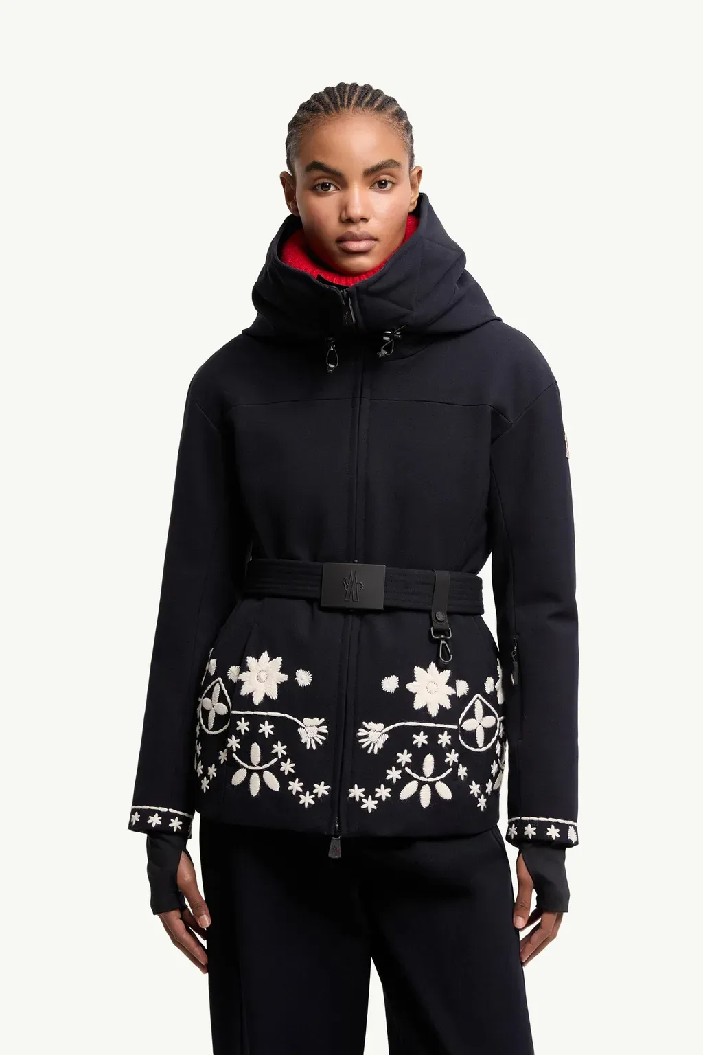 Blaye Embroidered Hooded Insulated Ski Jacket