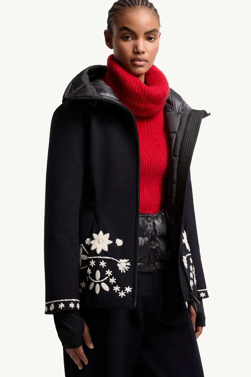 Blaye Embroidered Hooded Insulated Ski Jacket
