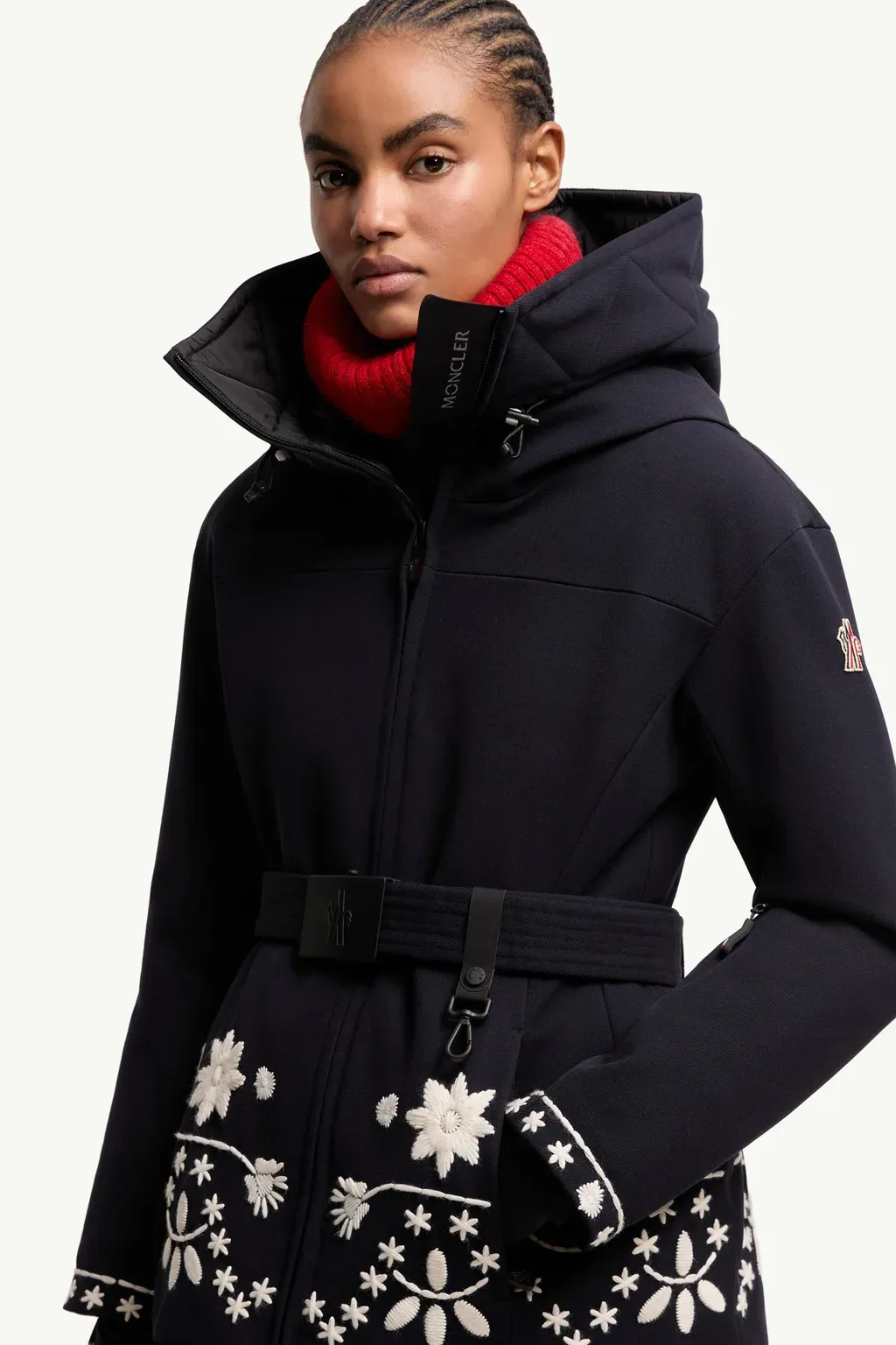 Blaye Embroidered Hooded Insulated Ski Jacket
