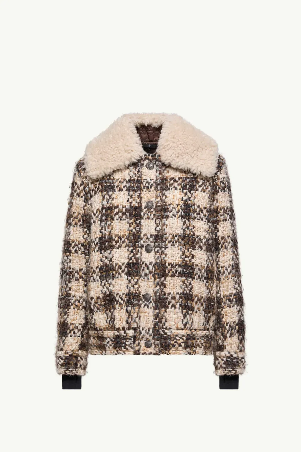 Camlez Wool & Shearling-Trimmed Short Down Jacket