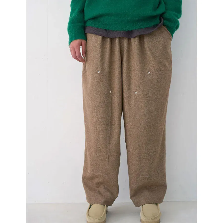 Cashmere Wool Double Knee Pants