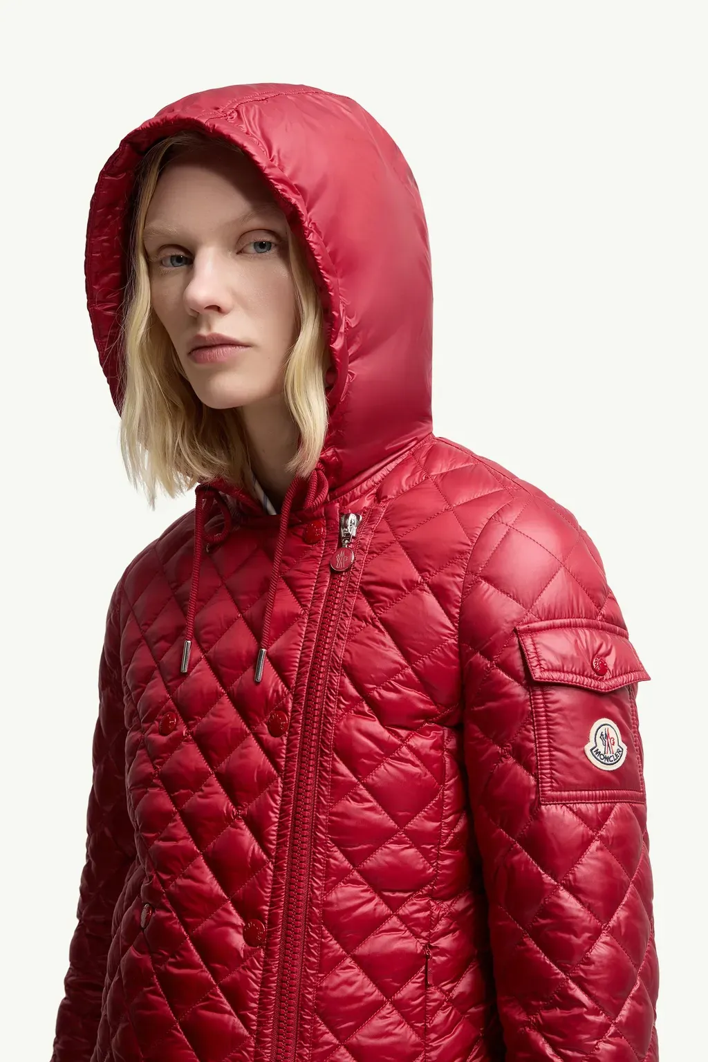 Corbelin Diamond-Quilted Hooded Short Down Jacket