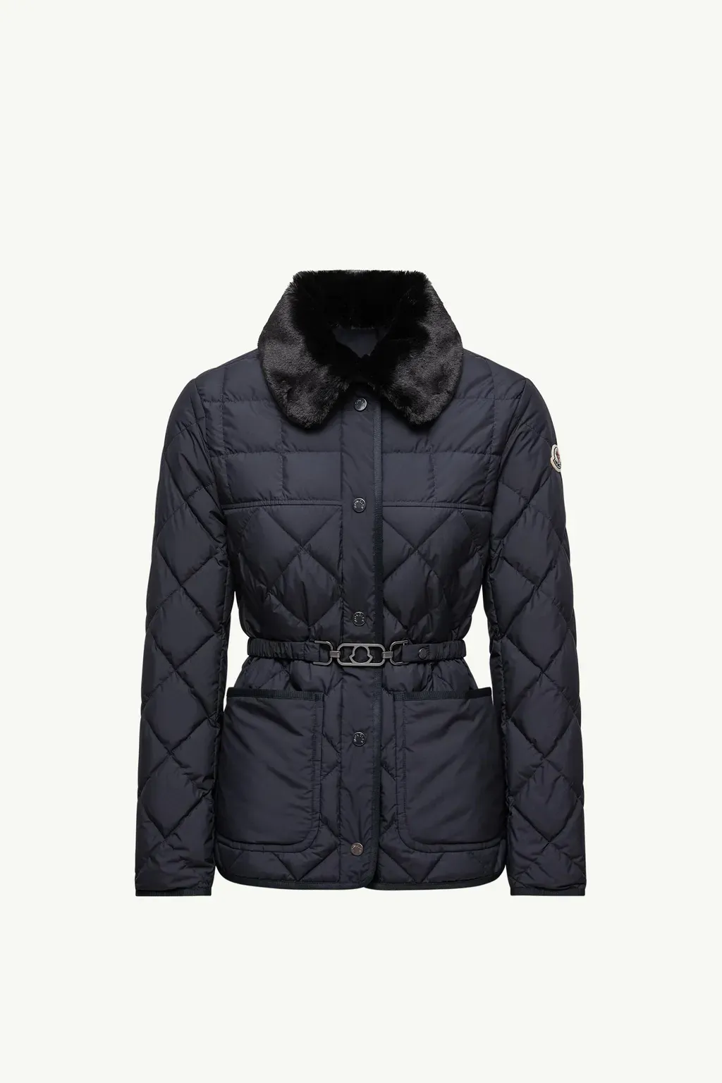 Cygne Diamond-Quilted Short Down Jacket