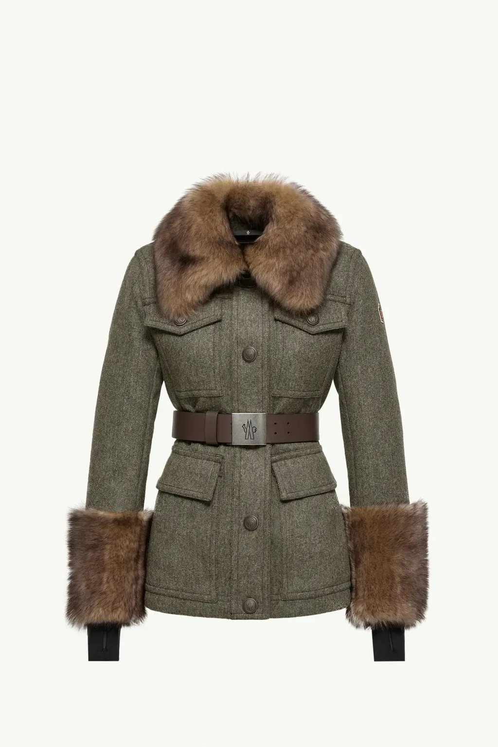 Devez Wool & Shearling-Trimmed Down Field Jacket
