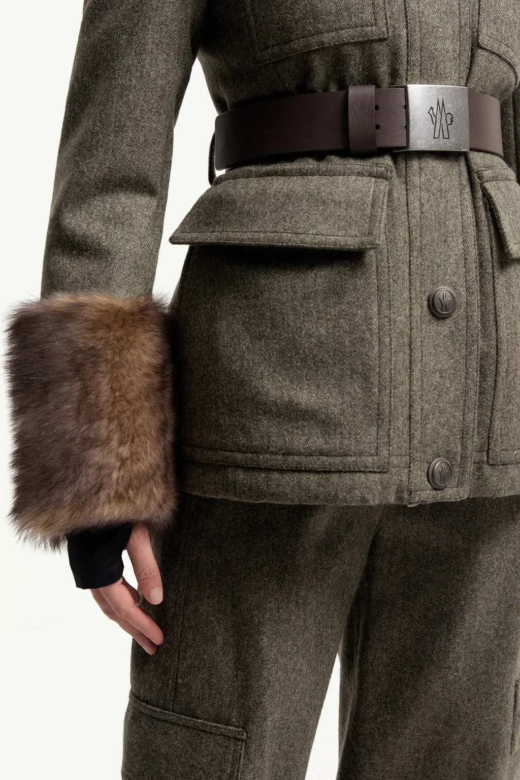 Devez Wool & Shearling-Trimmed Down Field Jacket
