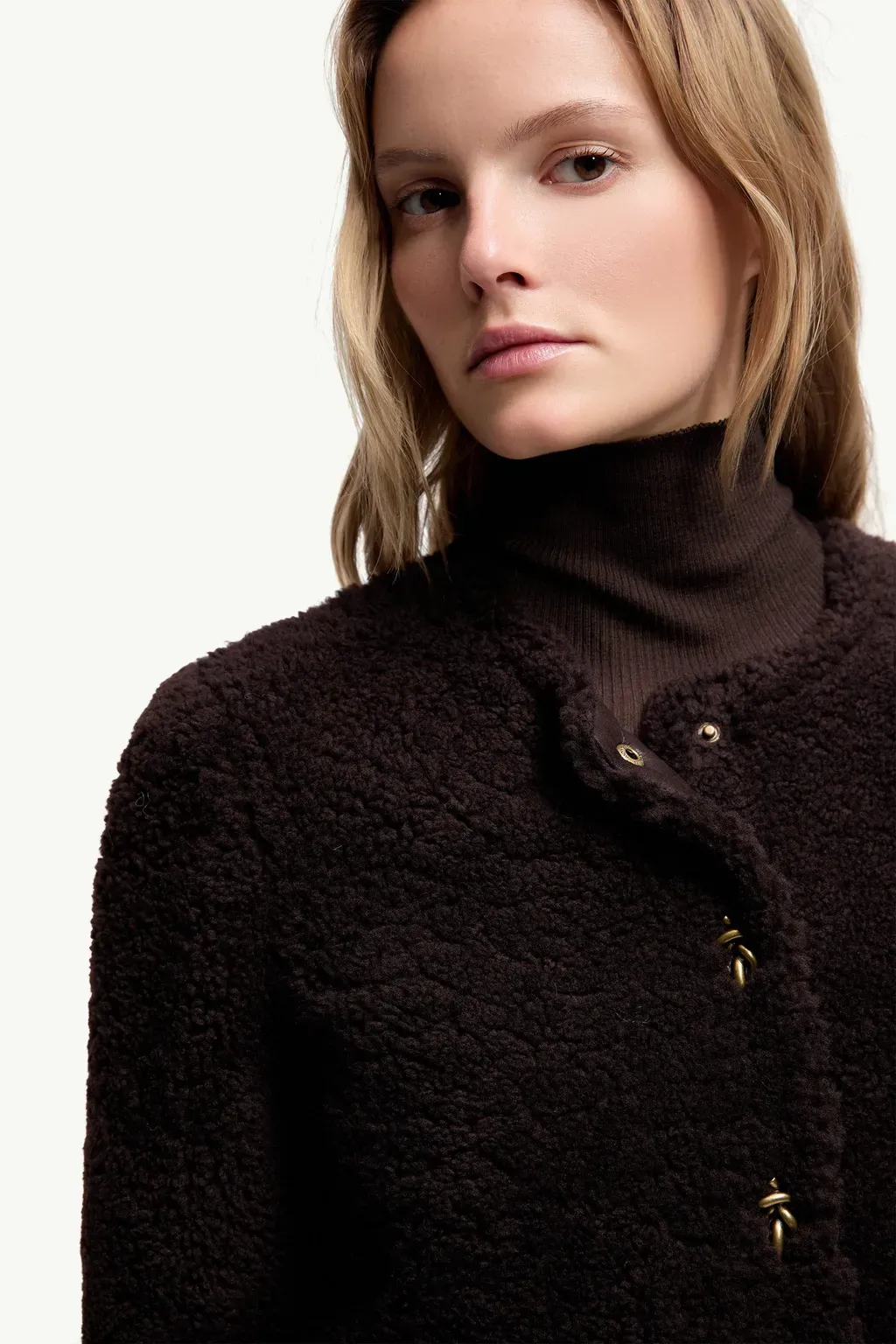 Epernon Shearling Short Down Jacket