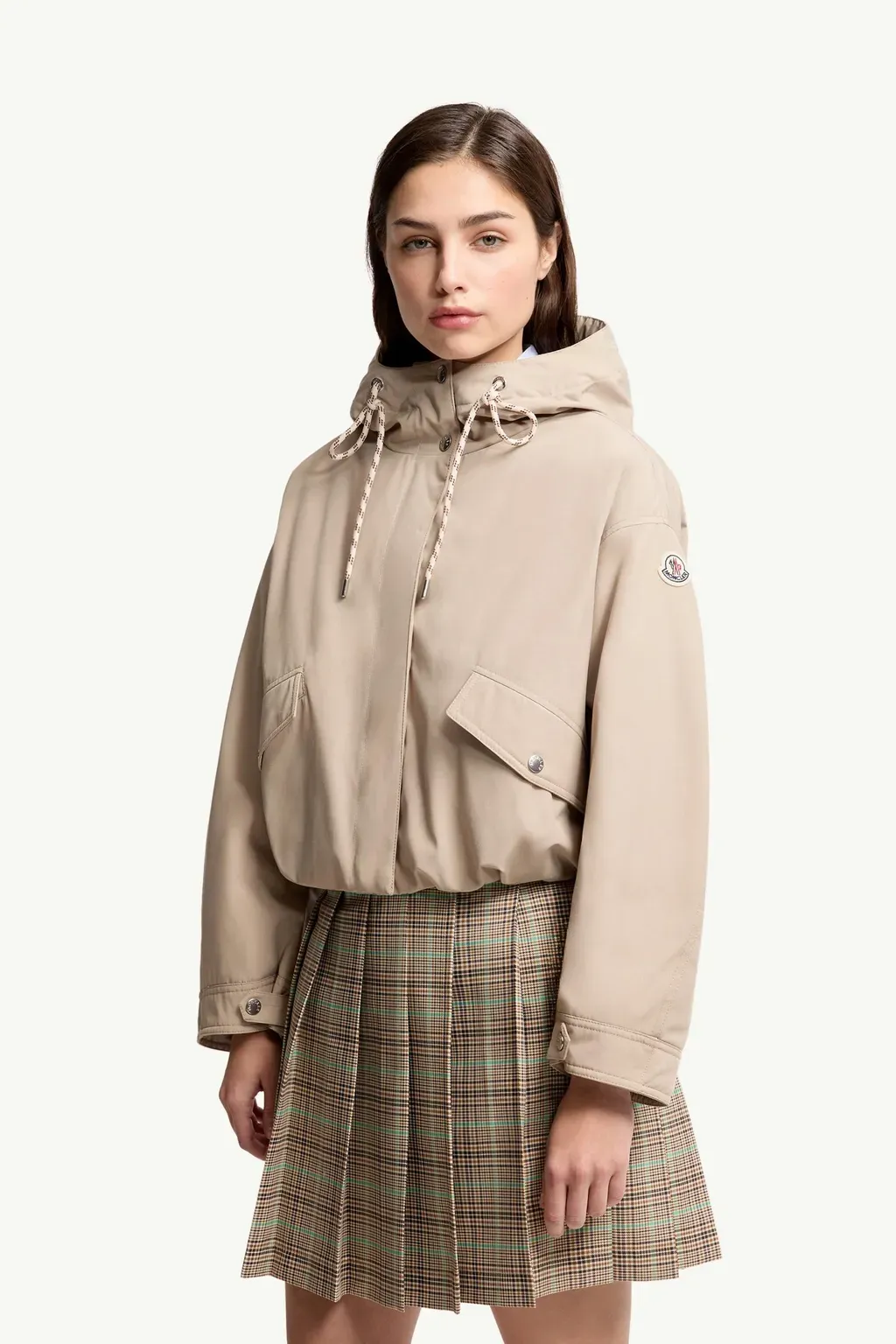 Eucalyptus Hooded Short Down Jacket