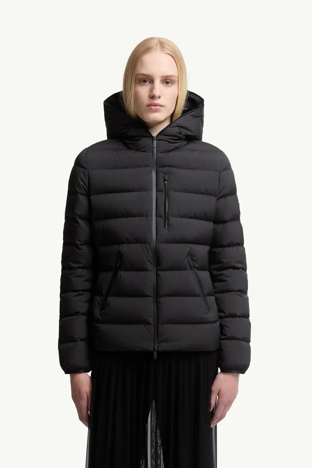 Herbe Hooded Short Down Jacket
