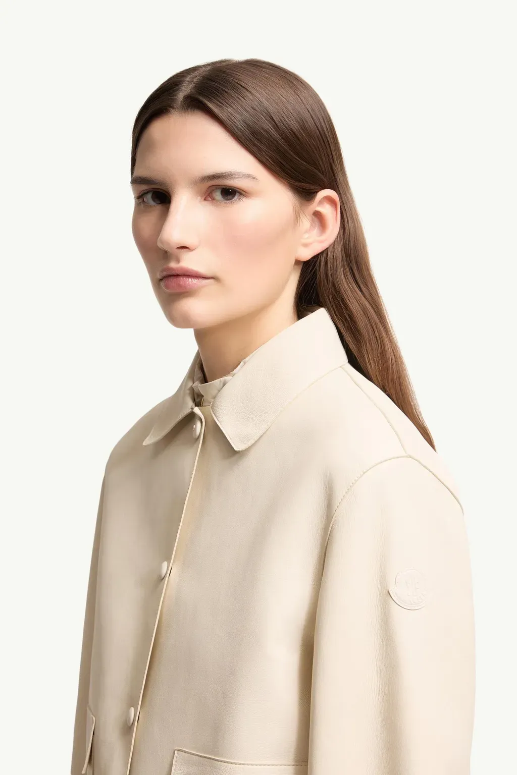 Haricot 3-In-1 Leather Down Shirt Jacket