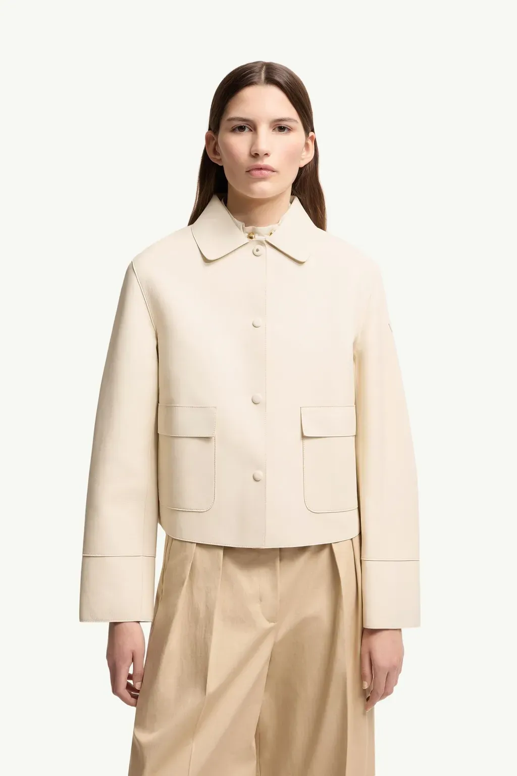 Haricot 3-In-1 Leather Down Shirt Jacket