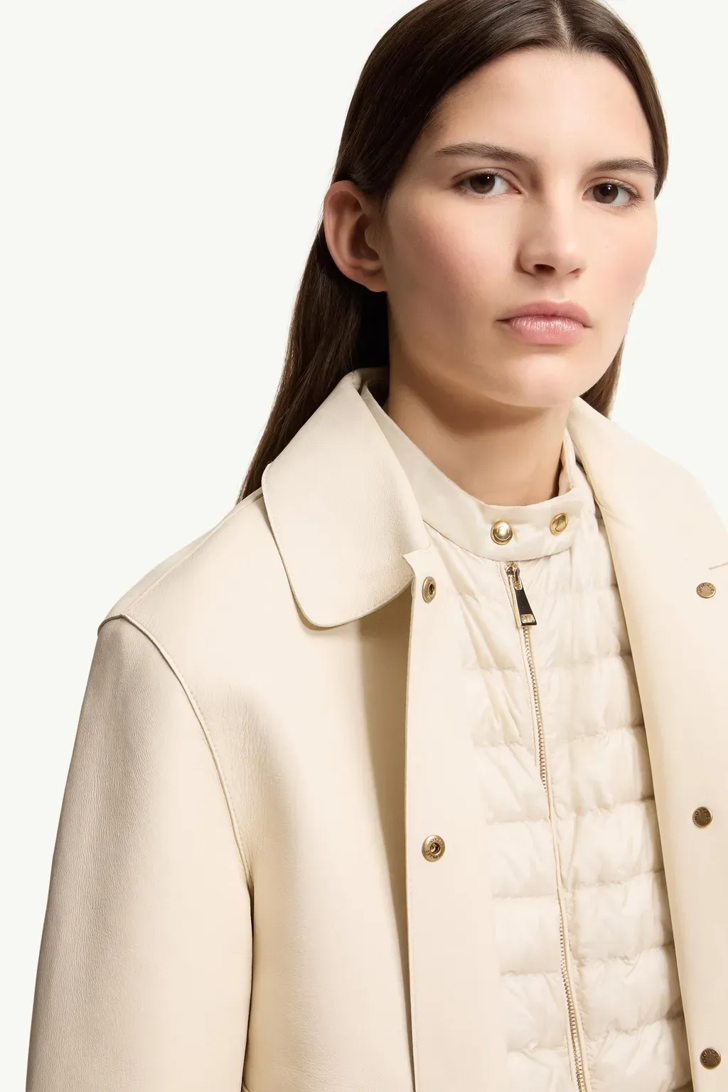 Haricot 3-In-1 Leather Down Shirt Jacket