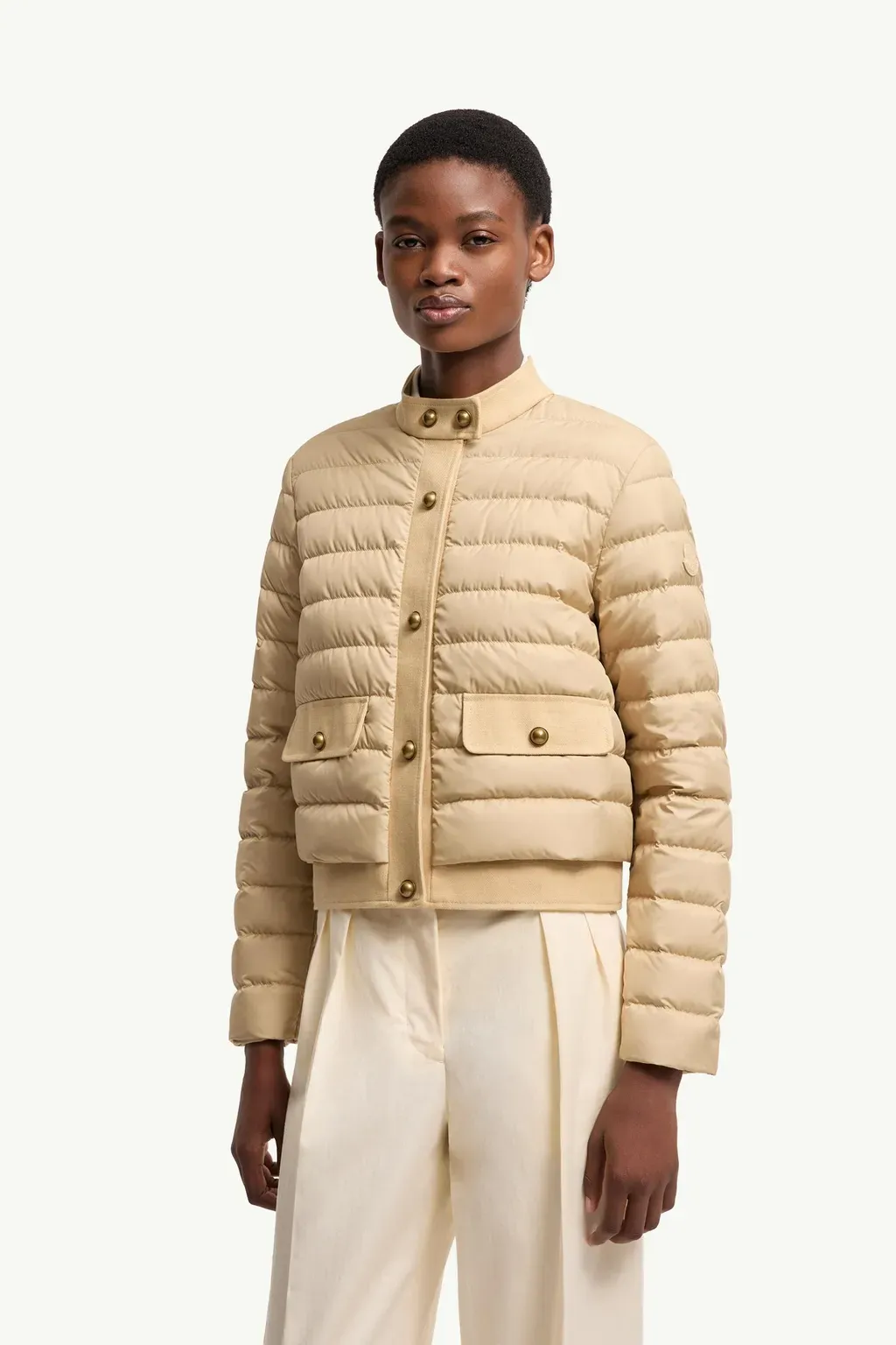 Juju Cotton & Linen-Trimmed Short Down Jacket