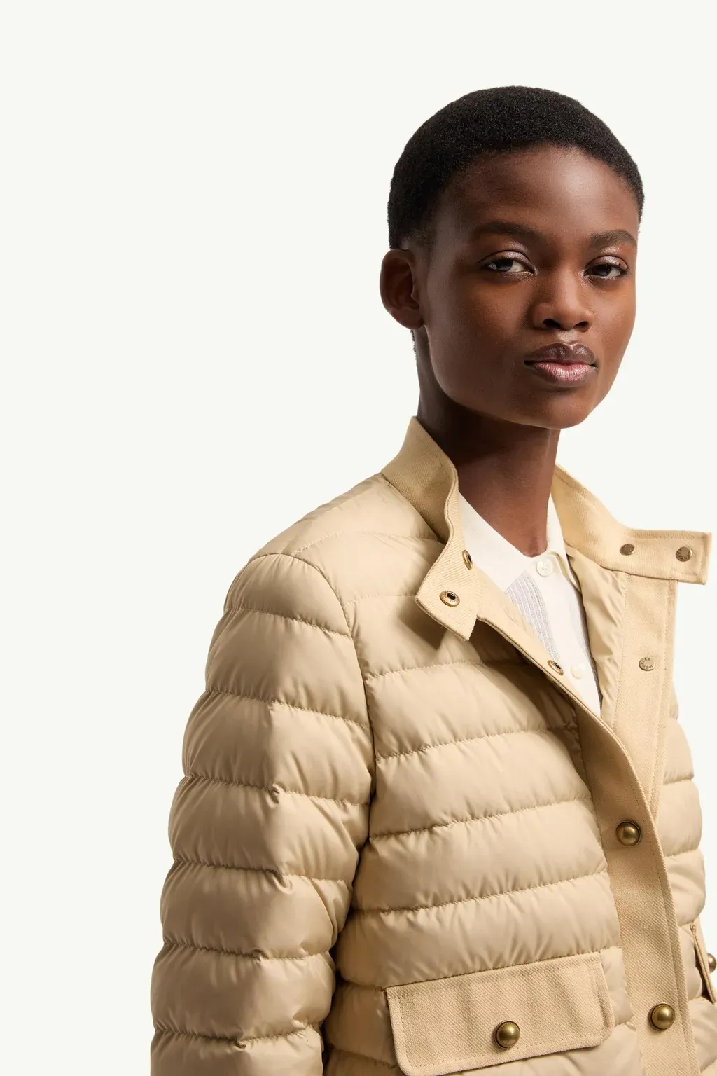 Juju Cotton & Linen-Trimmed Short Down Jacket