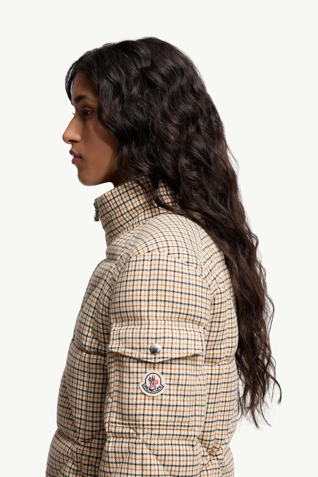 Keros Diamond-Quilted Wool Blend Short Down Jacket