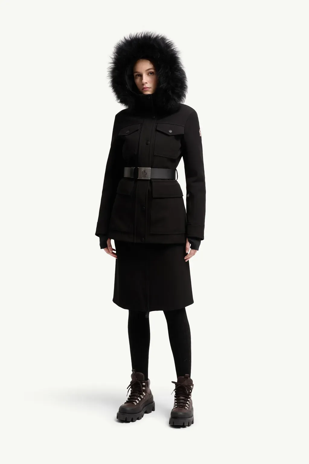 Linotte Shearling-Trimmed Insulated Ski Jacket