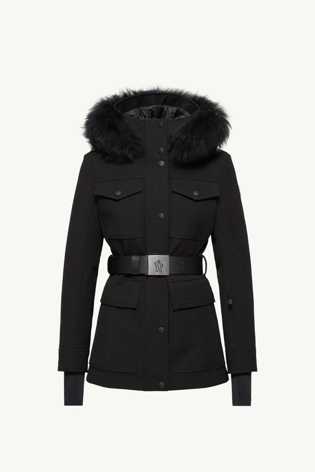 Linotte Shearling-Trimmed Insulated Ski Jacket