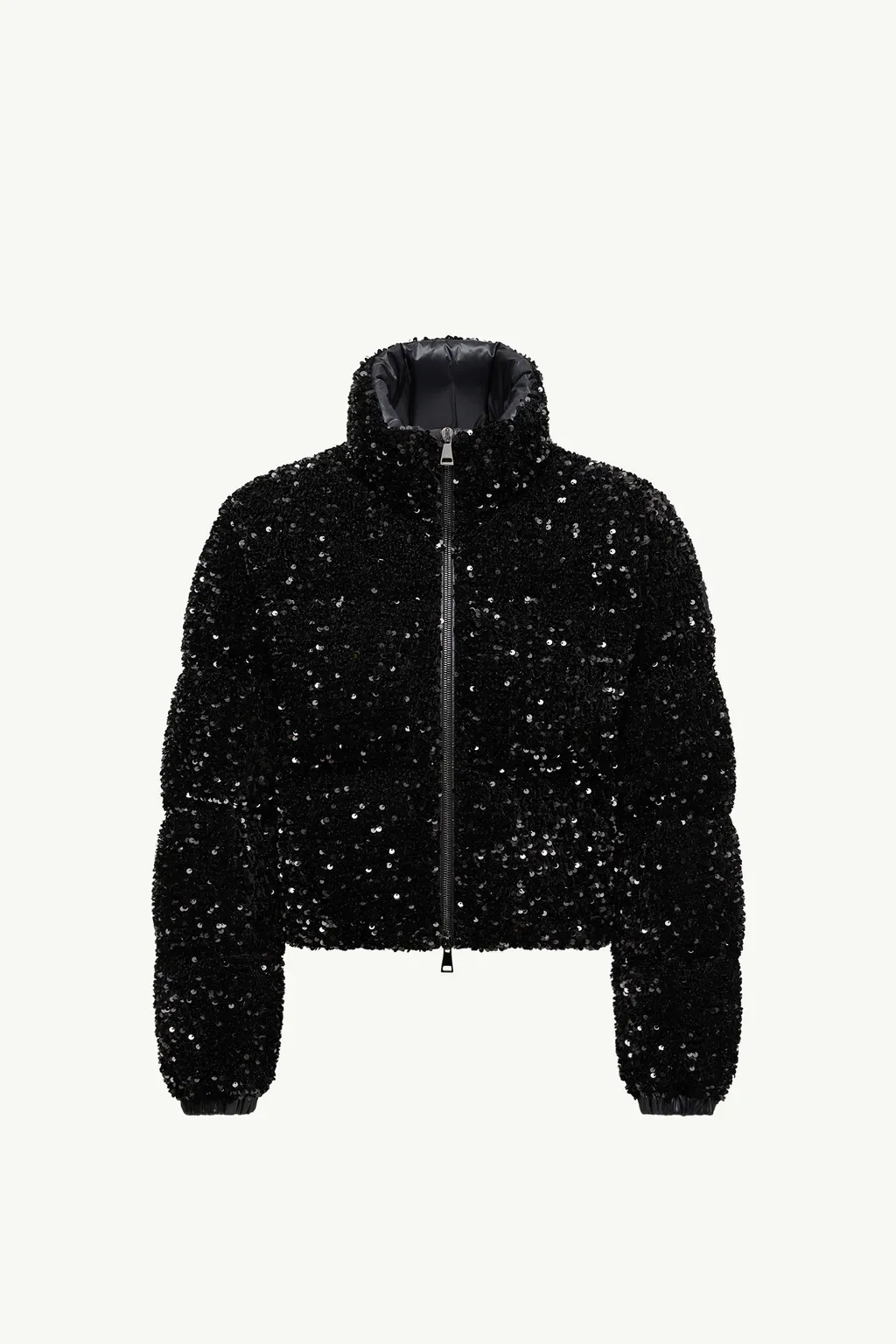 Louvi Sequin-Embroidered Short Down Jacket