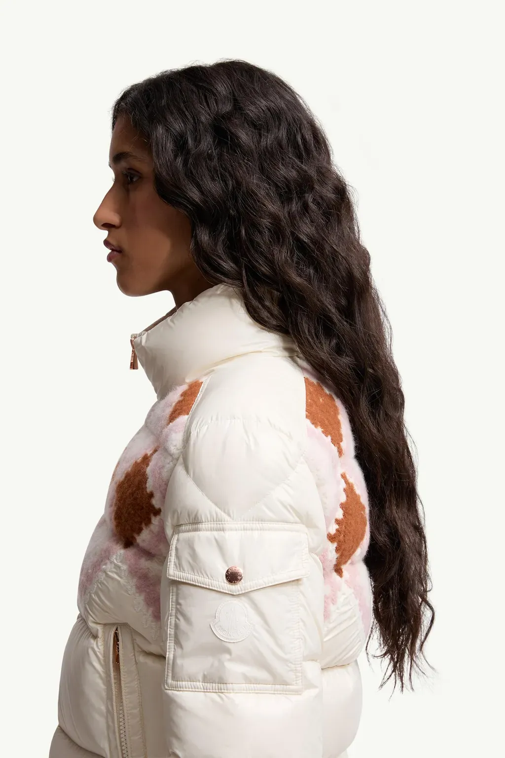 Megara Wool-Trimmed Short Down Jacket