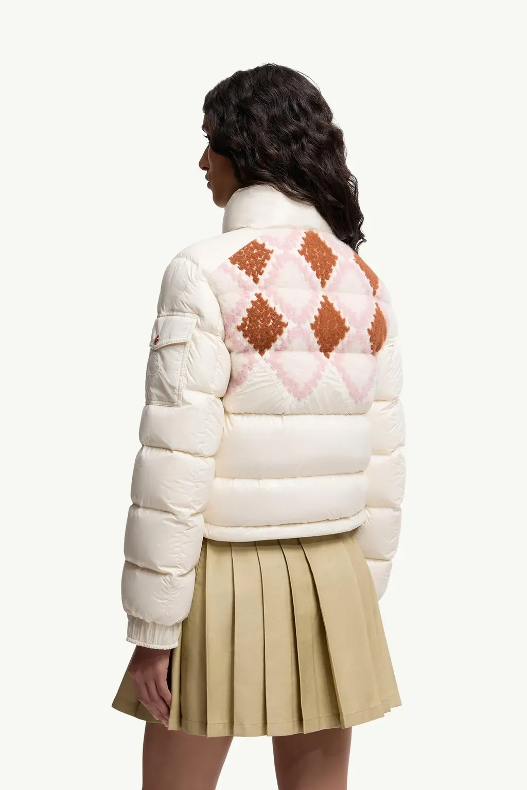 Megara Wool-Trimmed Short Down Jacket