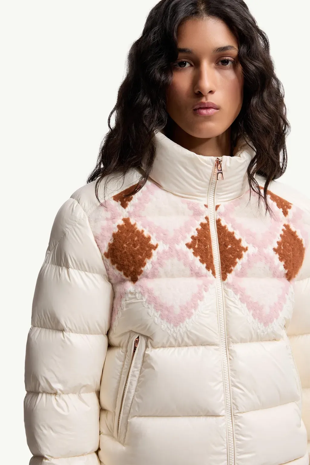 Megara Wool-Trimmed Short Down Jacket