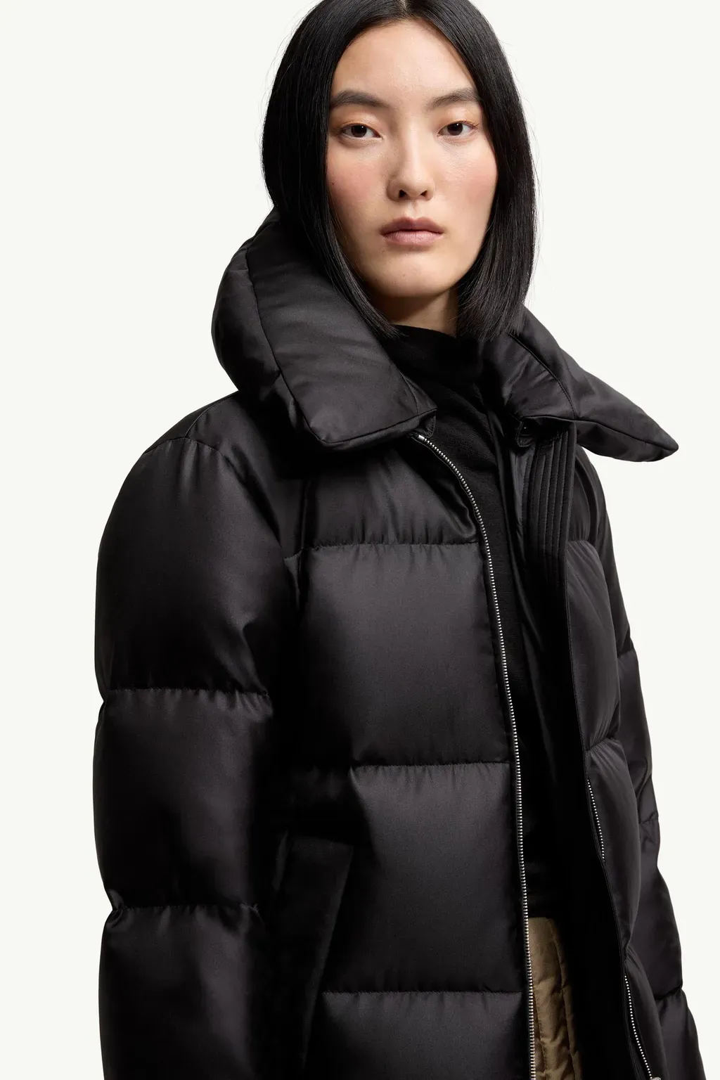 Moncler + Qiu Hao Duan Hooded Short Down Jacket