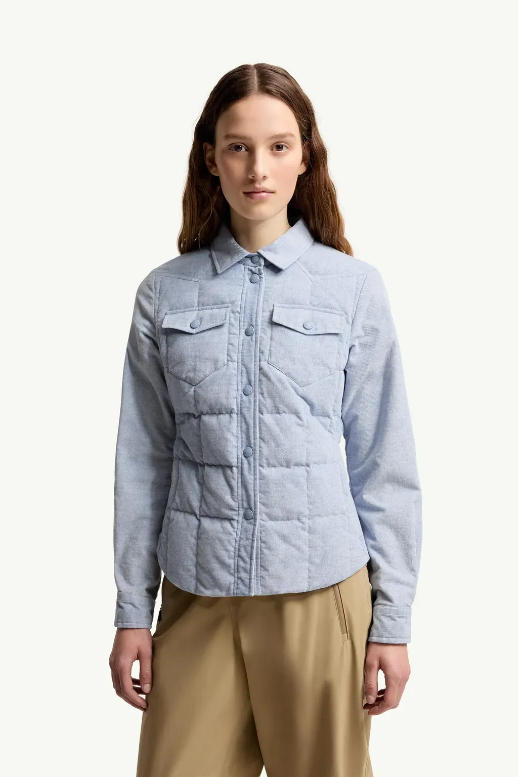 Nangy Corduroy Down Shirt Jacket