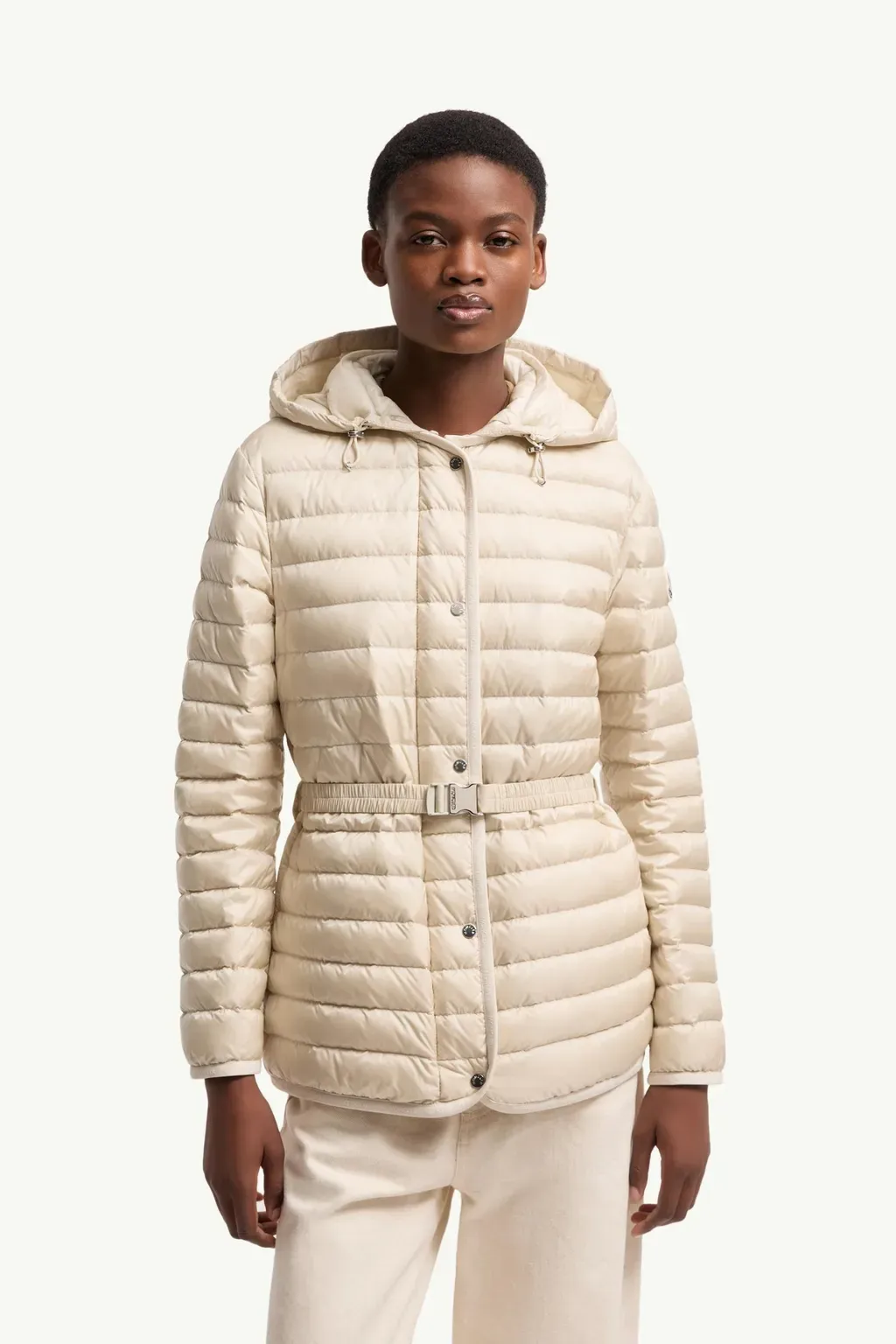 Oredon Hooded Mid-Length Down Jacket