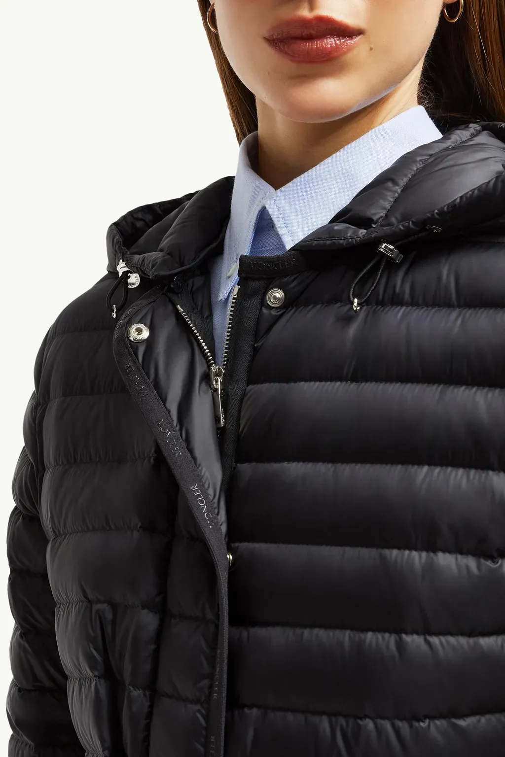 Oredon Hooded Mid-Length Down Jacket