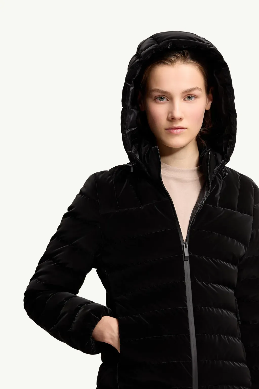 TrÈFle Hooded Short Down Jacket