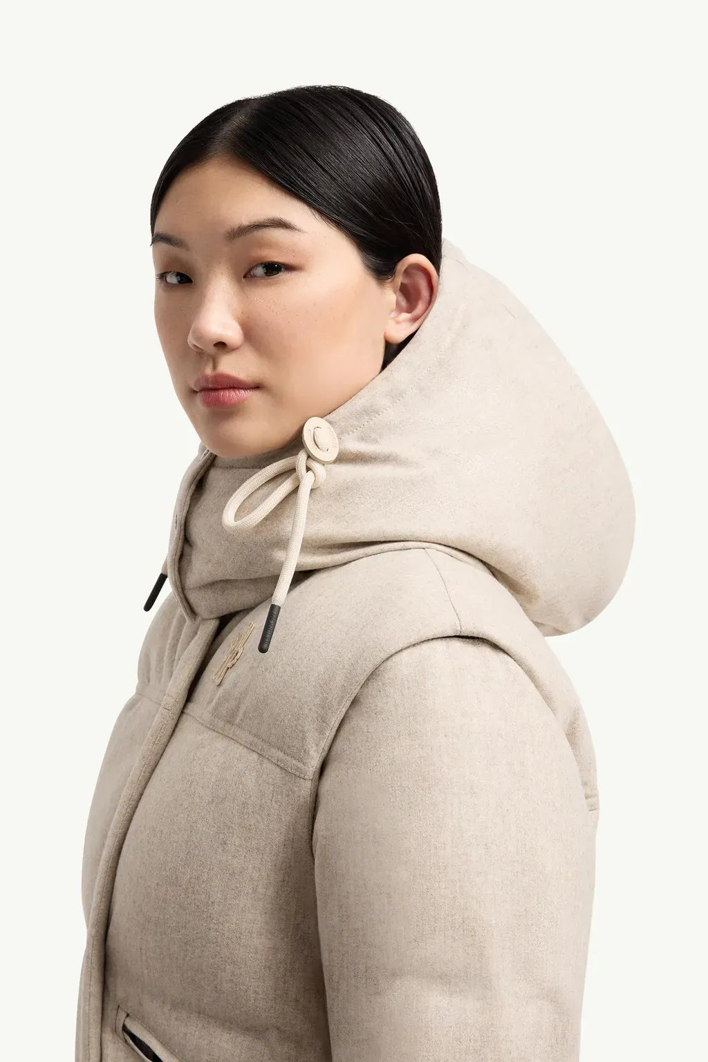 Yintab Hooded Wool Insulated Ski Jacket
