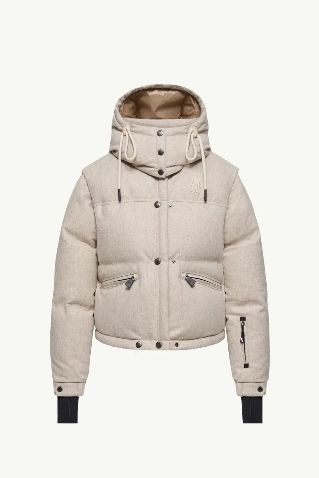 Yintab Hooded Wool Insulated Ski Jacket