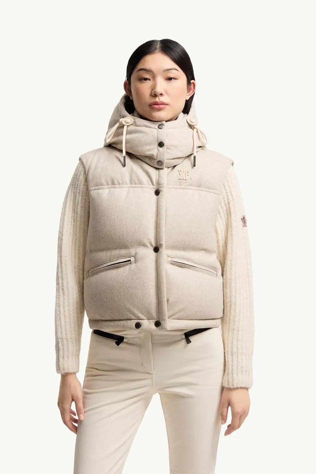 Yintab Hooded Wool Insulated Ski Jacket