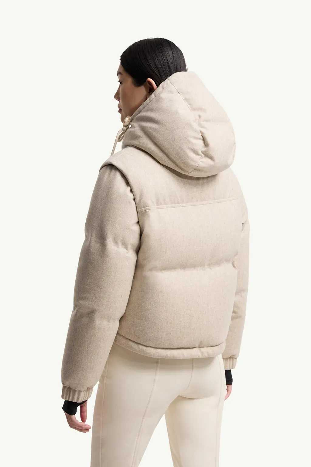 Yintab Hooded Wool Insulated Ski Jacket