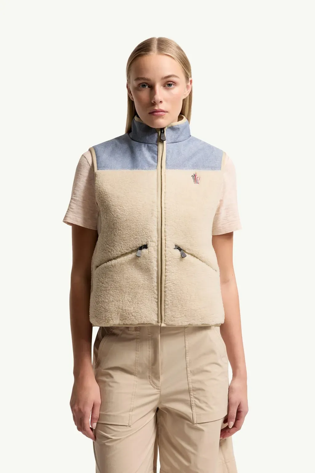 Teddy & Chambray Gilet
