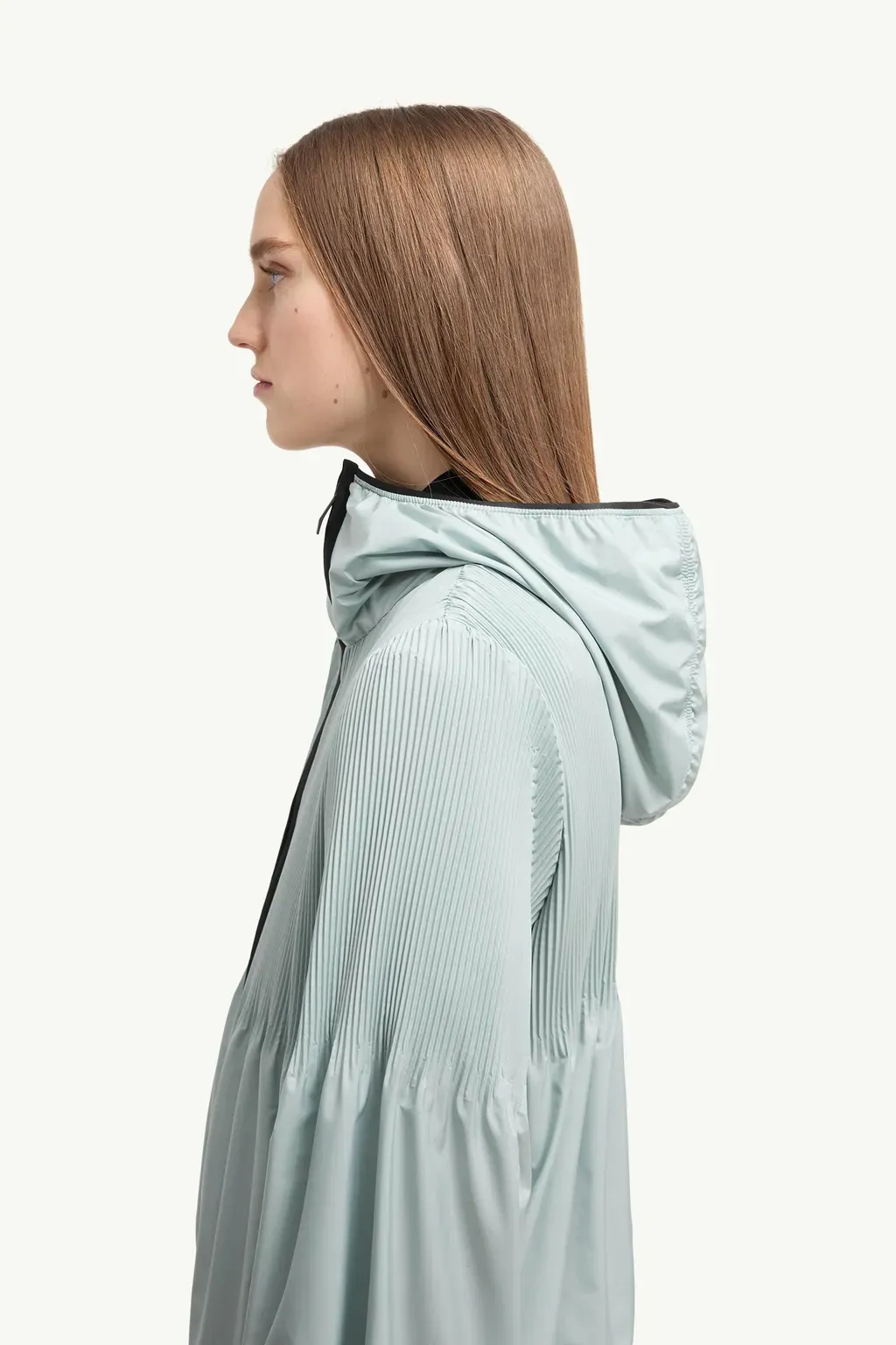Anemone Pleated Hooded Jacket