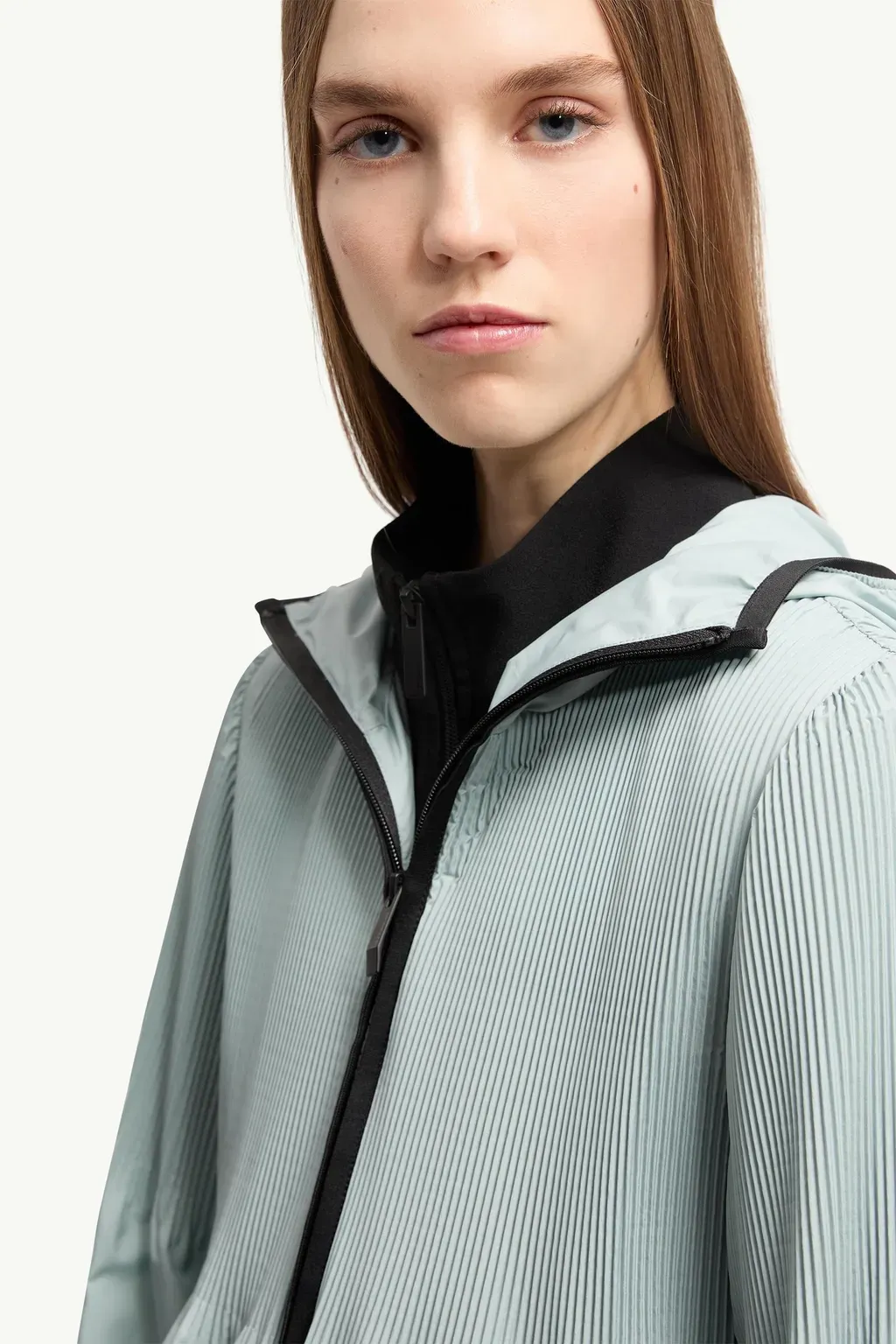Anemone Pleated Hooded Jacket