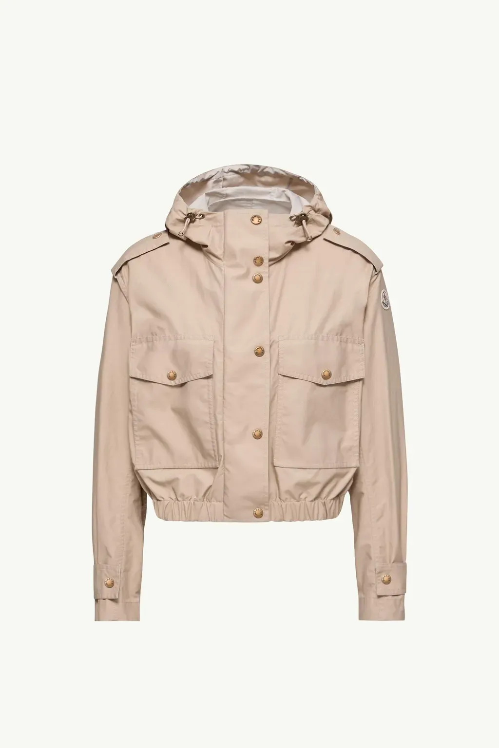 Carex Hooded Cotton Blend Poplin Jacket