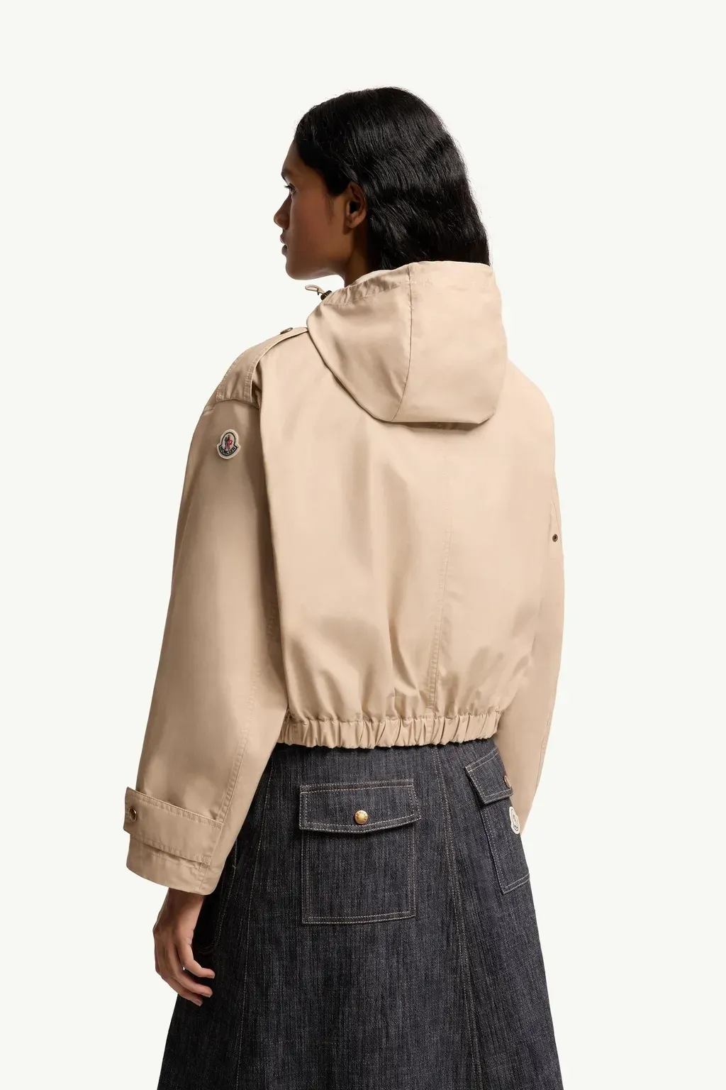 Carex Hooded Cotton Blend Poplin Jacket