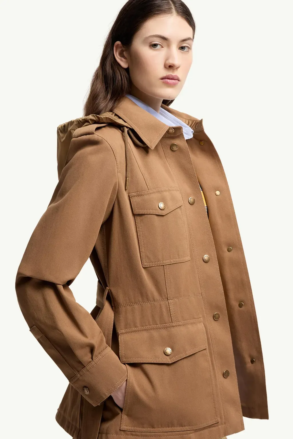 Centaurea Hooded Gabardine Field Jacket