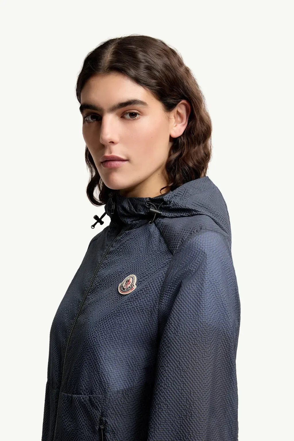 Edasic Seersucker Hooded Jacket
